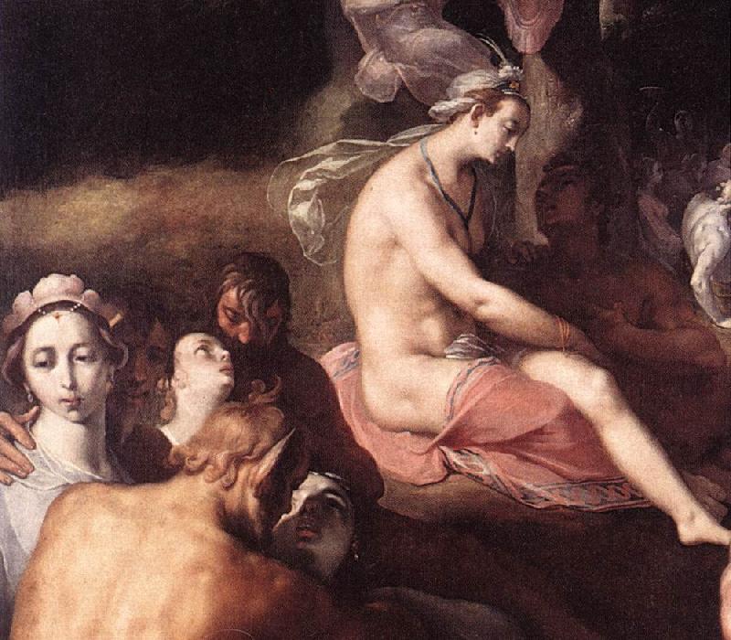 CORNELIS VAN HAARLEM The Wedding of Peleus and Thetis (detail) fdg France oil painting art